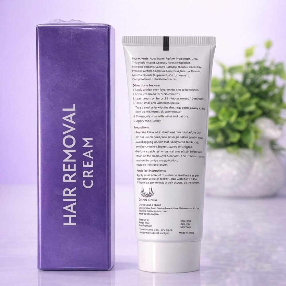Hair Removal Cream with Peppermint Oil – 5 Min Formula